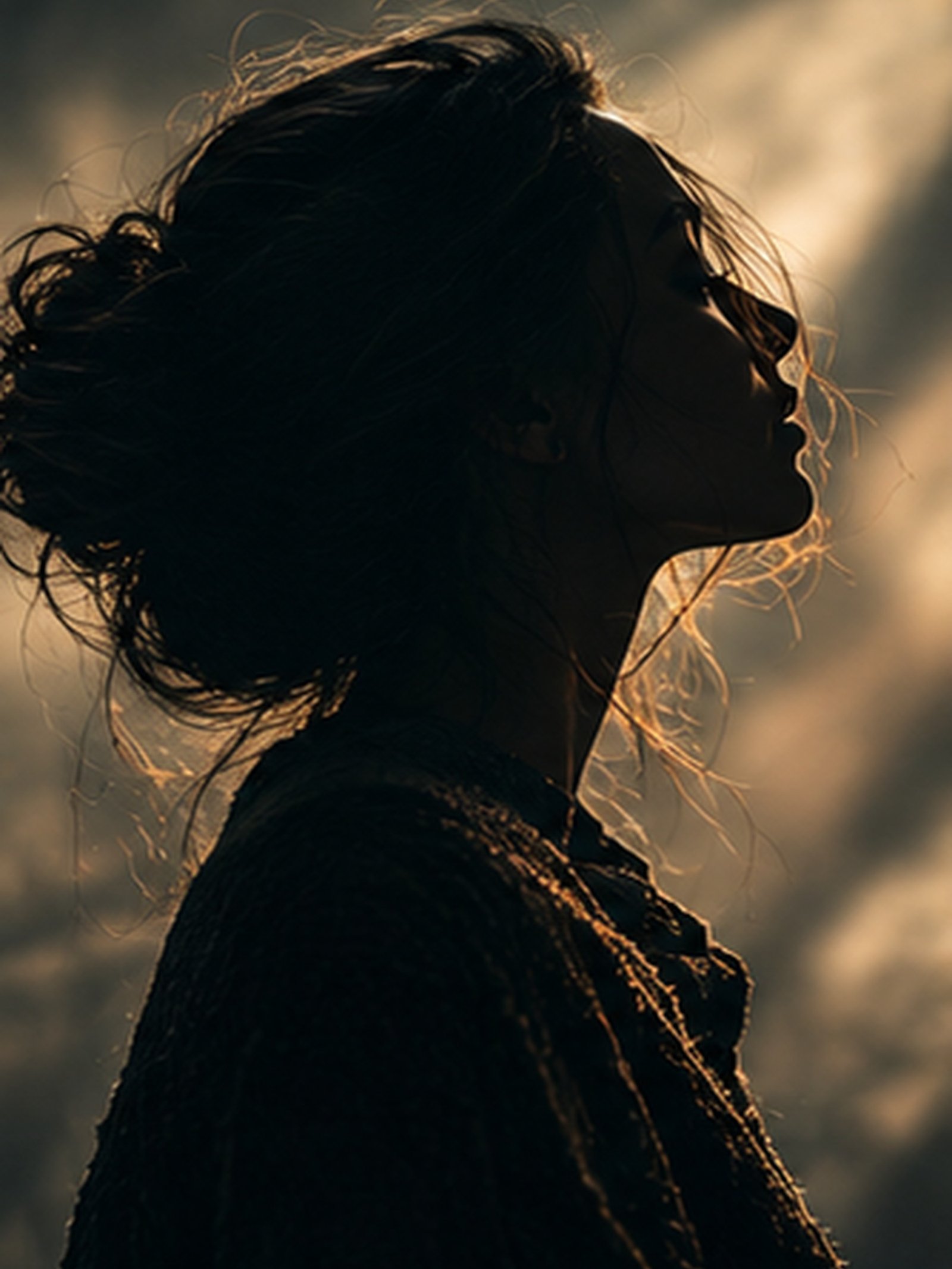 Silhouette portrait
